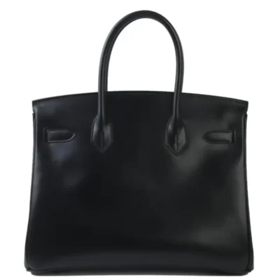 Hermès Limited Edition 2010 Birkin 30 Black Box Calfskin Black Hardware