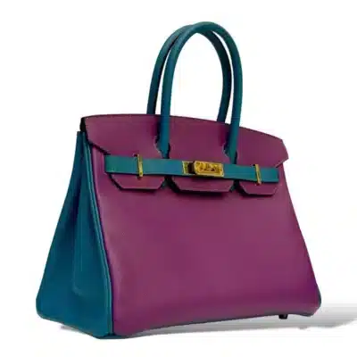 Hermès Limited Edition 2019 Birkin 30 Bleu Encre Swift Tressage De Cuir Palladium Hardware