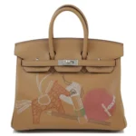 Hermès Limited Edition 2021 Birkin 25 Biscuit Swift Palladium Hardware