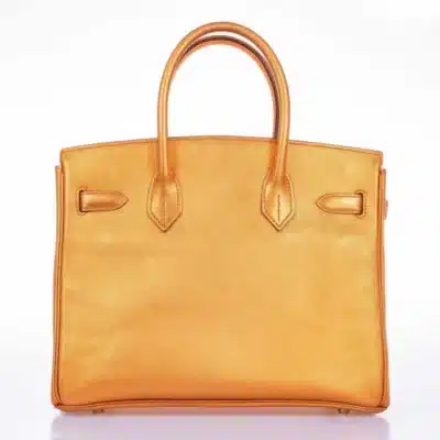 Hermès Rare Collectible Birkin 30 Metallic Bronze Chevre Gold Hardware