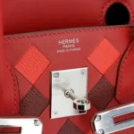 Hermès Limited Edition Tressage Birkin 30 Rouge De Coeur/Rouge H/Rouge Piment Swift & Epsom Palladium Hardware