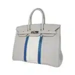 Hermès Limited Edition Birkin 35 Club Gris Perle and Blanc Clemence Palladium Hardware