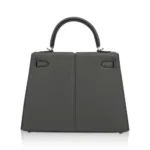 Hermès Limited Edition Kelly 25 Padded Gris Meyer Swift Palladium Hardware