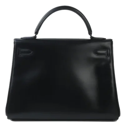 Hermès Limited Edition Kelly 32 So Black Box Calfskin Black Hardware dupes bag