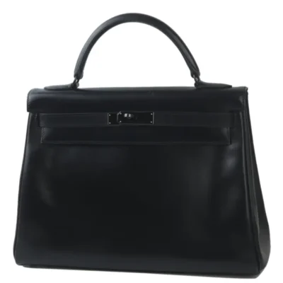 Hermès Limited Edition Kelly 32 So Black Box Calfskin Black Hardware dupes bag