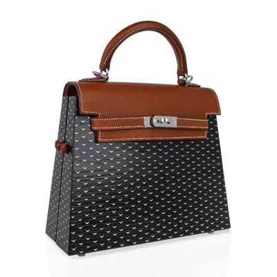 Hermès Limited Edition Kellywood 22 Wood Aluminum & Barenia Palladium Hardware