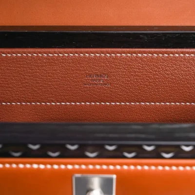 Hermès Limited Edition Kellywood 22 Wood Aluminum & Barenia Palladium Hardware