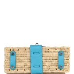 Hermes Limited Edition Mini Kelly 20 Picnic Bleu Du Nord Swift & Osier Palladium Hardware Lushentic inspired bags