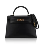 Hermès Micro Kelly 15 Sellier Black Box Calfskin Gold Hardware