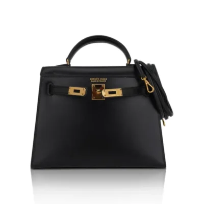 Hermès Micro Kelly 15 Sellier Black Box Calfskin Gold Hardware