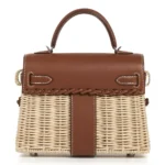 Hermès Mini Kelly 20 Bag Picnic Barenia & Osier Palladium Hardware