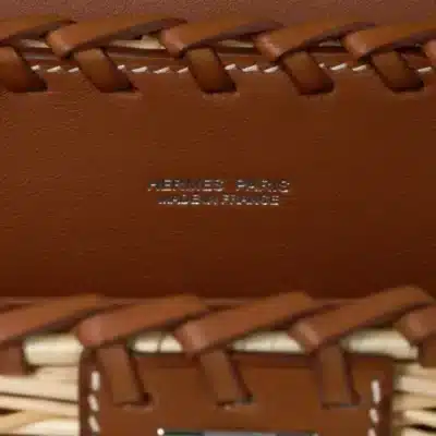 Hermès Mini Kelly 20 Bag Picnic Barenia & Osier logo1