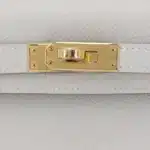 Hermès Mini Kelly 20 Gris Pale Epsom Gold Hardware