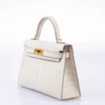 Hermès Mini Kelly 20 II Sellier Beton Matte Alligator Mississippiensis Gold Hardware