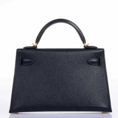 Hermès Mini Kelly 20 II Sellier Black Epsom Gold Hardware