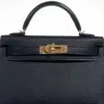 Hermès Mini Kelly 20 II Sellier Black Epsom Gold Hardware