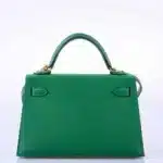 Hermès Mini Kelly 20 II Sellier Cactus Epsom Palladium Hardware