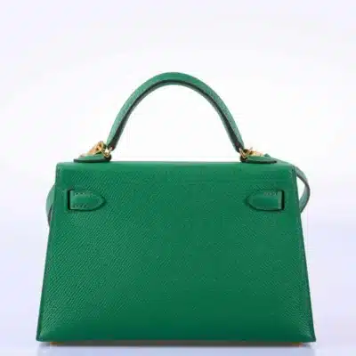 Hermès Mini Kelly 20 II Sellier Cactus Epsom Palladium Hardware