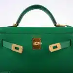 Hermès Mini Kelly 20 II Sellier Cactus Epsom Palladium Hardware