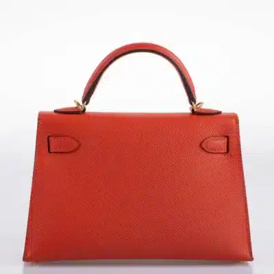 Hermès Mini Kelly 20 II Sellier Capucine Epsom Gold Hardware