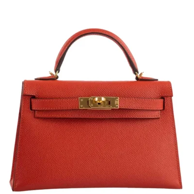 Hermès Mini Kelly 20 II Sellier Capucine Epsom Gold Hardware