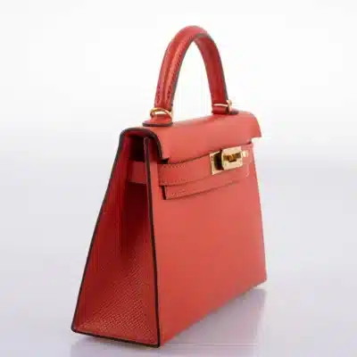 Hermès Mini Kelly 20 II Sellier Capucine Epsom Gold Hardware