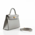 Hermès Mini Kelly 20 II Sellier Gris Asphalte Epsom Gold Hardware