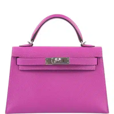 Hermès Mini Kelly 20 II Sellier Magnolia Epsom Palladium Hardware Lushentic Grade bags