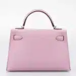 Hermès Mini Kelly 20 II Sellier Mauve Sylvestre Epsom Palladium Hardware Replica Designer Bags