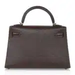 Hermès HSS Mini Kelly 20 Sellier Bi-Color Havane and Etrusque Chevre Palladium Hardware