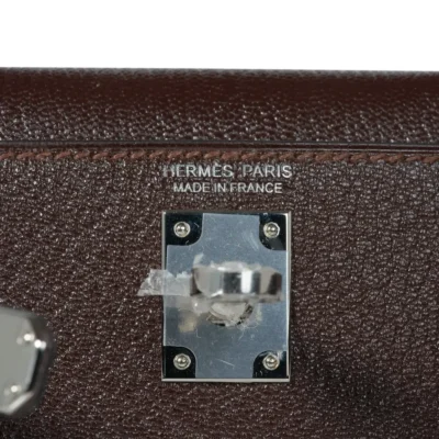 Hermès Mini Kelly 20 Sellier Bi-Color Havane Etrusque Chevre logo1