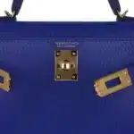 Hermès Mini Kelly 20 Sellier Blue de Royal Chevre Gold Hardware