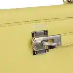 Hermès Mini Kelly 20 Sellier Limoncello Chevre Palladium Hardware