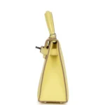 Hermès Mini Kelly 20 Sellier Limoncello Chevre Palladium Hardware