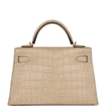 Hermès Mini Kelly 20 Trench Matte Alligator Mississippiensis Gold Hardware