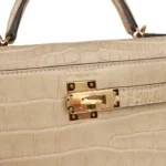 Hermès Mini Kelly 20 Trench Matte Alligator Mississippiensis Gold Hardware