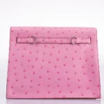 Hermès Mini Kelly II Danse 5P Bubblegum Pink Ostrich Palladium Hardware Replica inspired