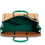 Hermès HSS 2020 Custom Birkin 35 Gold And Malachite Epsom Gold Hardware