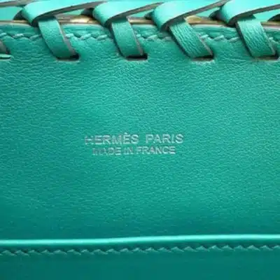 Hermès Rare Collectible 2020 Mini Kelly 20 Picnic Verone Wicker & Swift Satchel logo1