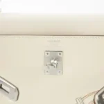 Hermès Rare Collectible 2021 Kelly 25 Nata Swift In & Out Palladium Hardware handbag dupes