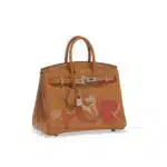 Hermès Rare Collectible Birkin 25 Biscuit Swift In & Out Palladium Hardware