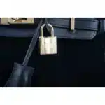 Hermès Rare Collectible Birkin 25 Black Swift Côte À Côte Tuffetage Permabrass Hardware