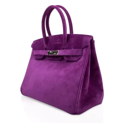 Hermès Rare Collectible Birkin 30 Violet Doblis Palladium Hardware