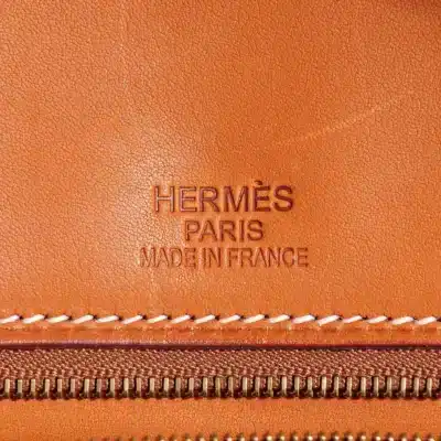 Hermès Rare Collectible Birkin 35 Natural Barenia & Toile Flag Permabrass Hardware