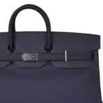 Hermès Rare Collectible Birkin 50 Bi-Color Blue Nuit and Black Togo HAC Palladium Hardware