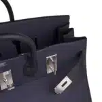 Hermès Rare Collectible Birkin 50 Bi-Color Blue Nuit and Black Togo HAC Palladium Hardware