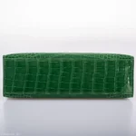 Hermès Rare Collectible Kelly Pochette Cactus Shiny Alligator Mississippiensis JPG Gold Hardware